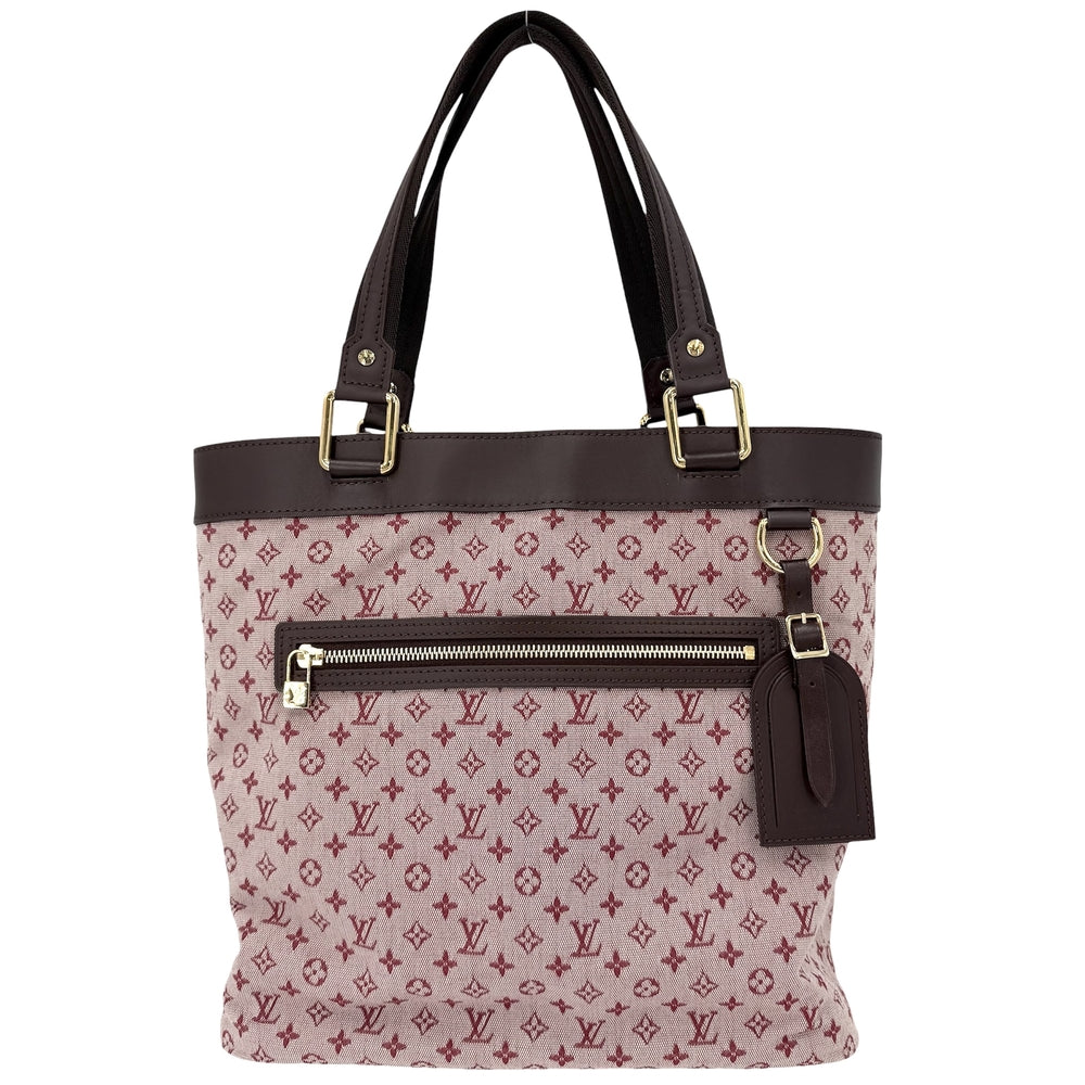 LOUIS VUITTON ルイヴィトン トートバッグ ルシーユGM ハンドバッグ M92677 モノグラムミニキャンバス ピンク系 ゴールド金具 レディース【中古品】
