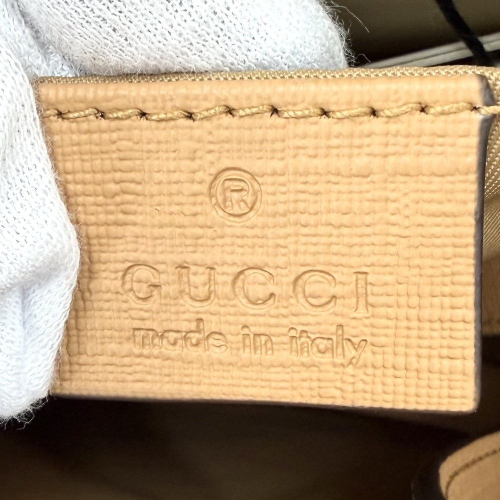 GUCCI グッチ 2WAY チルドレンズ キトゥン ハンドバッグ ショルダーバッグ 猫 キャット 630542 PVCコーティングキャンバス レザー グリーン 緑 ブラウン 茶 シルバー金具 レディース【中古品】