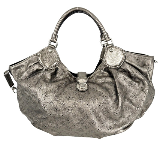 LOUIS VUITTON ルイヴィトン ハンドバッグ モノグラムマヒナ マヒナL トートバッグ メタリック ブロンズ系 アンティークシルバー金具 レディース【中古品】