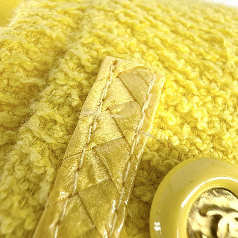 CHANEL シャネル ジャケット ジップアップ 服 アパレル アウター 40 イエロー 春 秋 コットン ウール ナイロン シルク レディース 1995年【中古品】
