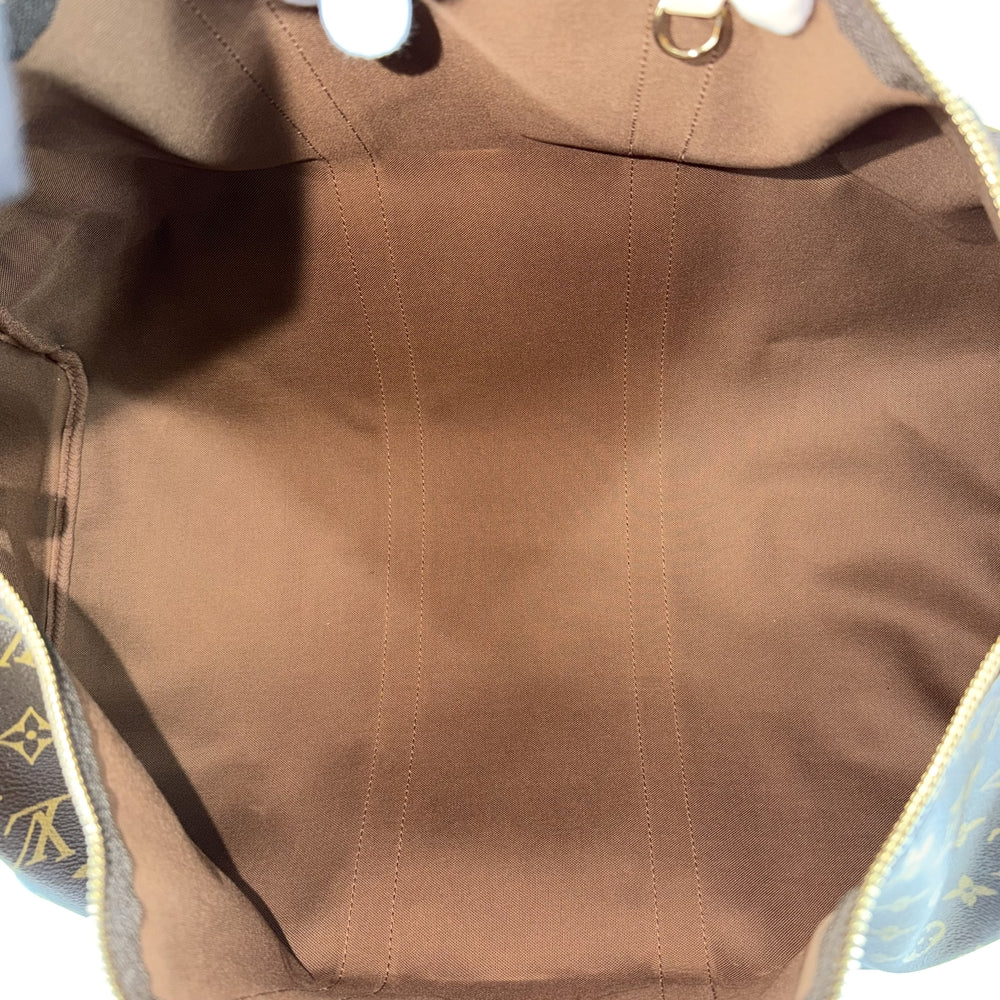 LOUIS VUITTON ルイヴィトン ボストンバッグ モノグラム キーポル50 M41426 PVCコーティングキャンバス ブラウン 茶 ゴールド金具 メンズ【中古品】