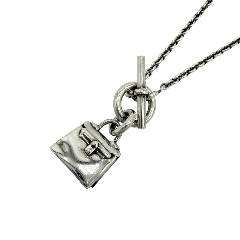 HERMES エルメス ネックレス ペンダント アミュレットケリー バッグモチーフ　 アクセサリー シルバー925 レディース 約13.1g【中古品】