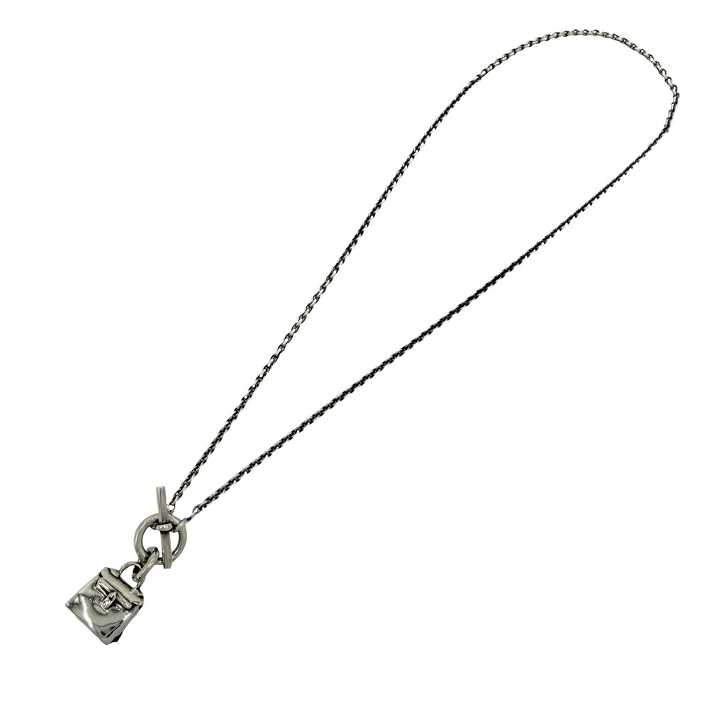 HERMES エルメス ネックレス ペンダント アミュレットケリー バッグモチーフ　 アクセサリー シルバー925 レディース 約13.1g【中古品】