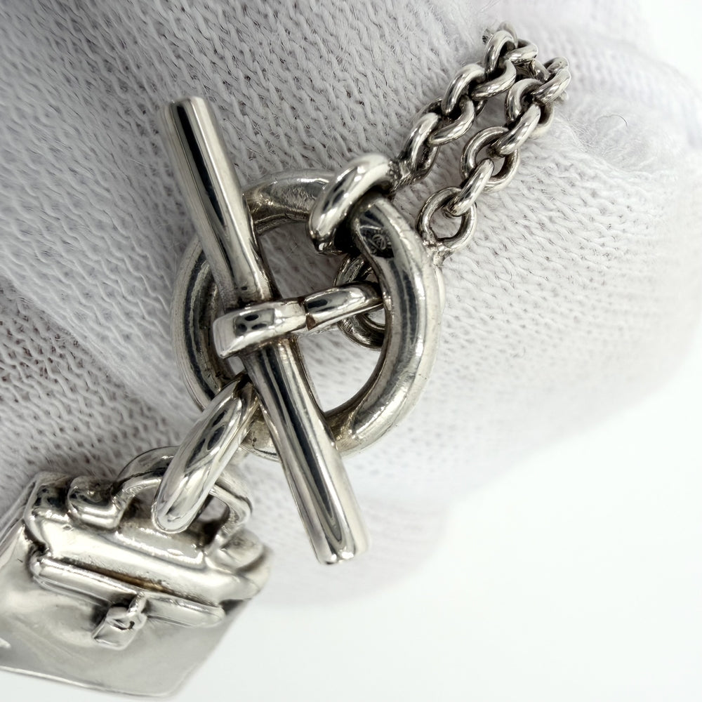 HERMES エルメス ネックレス ペンダント アミュレットケリー バッグモチーフ　 アクセサリー シルバー925 レディース 約13.1g【中古品】