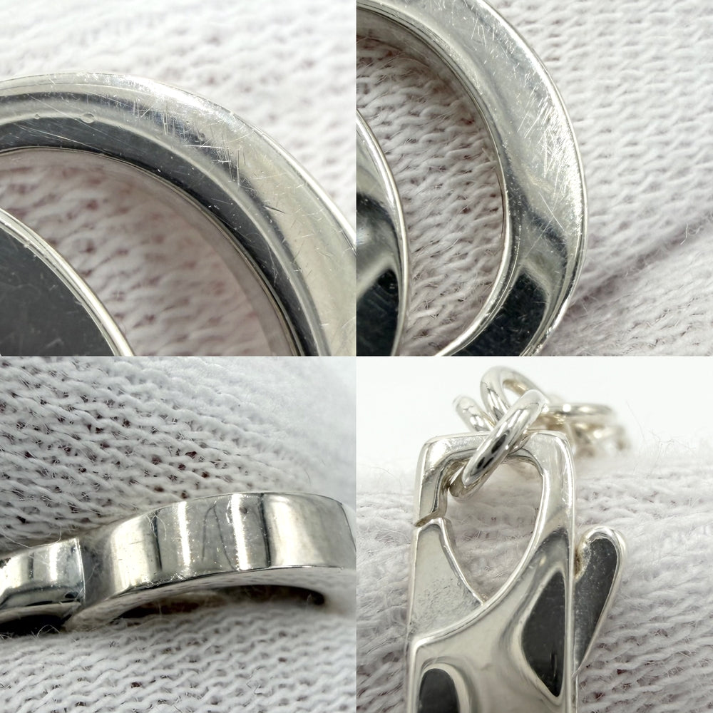GUCCI グッチ ネックレス ダブルG GG ペンダント Ag925 アクセサリー シルバー925 シルバー メンズ 約12.4g【中古品】