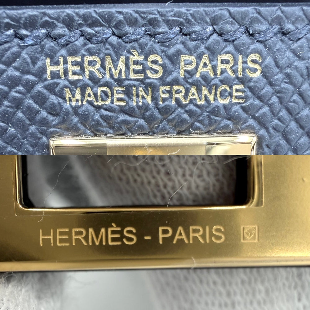 HERMES エルメス 2WAY ミニケリー2 ショルダーバッグ ハンドバッグ Mini Kelly 小さめ 外縫い G刻印 レザー ブラック 黒 ゴールド金具 レディース 2026年【中古品】