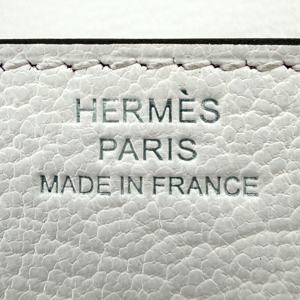 HERMES エルメス 二つ折り財布 ロウリス スリム ルリ 財布 K刻印 レザー ピンク シルバー金具 レディース 2025年【中古品】