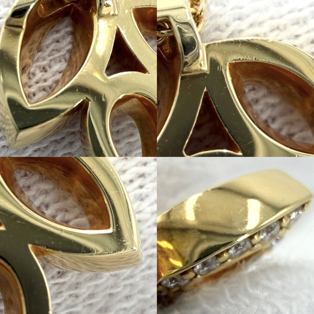 HARRY WINSTON ハリーウィンストン ネックレス リリークラスターミニ アクセサリー 18金YG 750 K18イエローゴールド ダイヤモンド PEDYSMIMLC レディース 約4.6g【中古品】