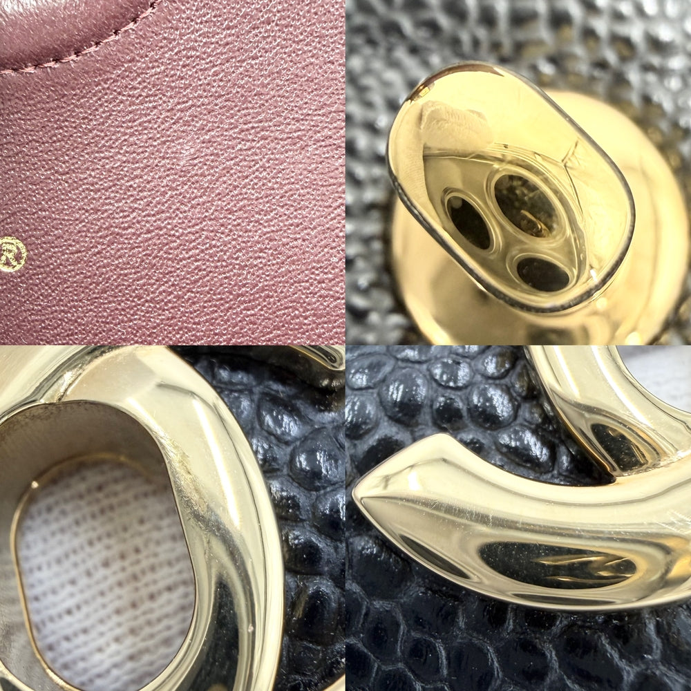 CHANEL シャネル ショルダーバッグ マトラッセ25 ダブルチェーン ココマーク ダブルフラップ キャビアスキン ブラック 黒 ゴールド金具 レディース【中古品】