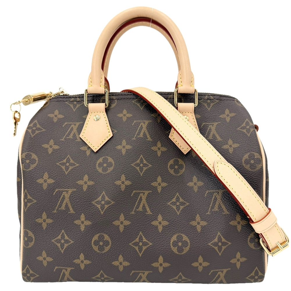 LOUIS VUITTON ルイヴィトン 2WAY スピーディ・バンドリエール25 ショルダーバッグ ハンドバッグ Speedy25 M46977 モノグラムキャンバス ブラウン 茶 ゴールド金具 レディース【中古品】