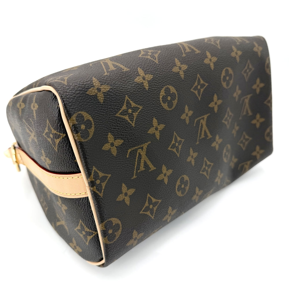 LOUIS VUITTON ルイヴィトン 2WAY スピーディ・バンドリエール25 ショルダーバッグ ハンドバッグ Speedy25 M46977 モノグラムキャンバス ブラウン 茶 ゴールド金具 レディース【中古品】