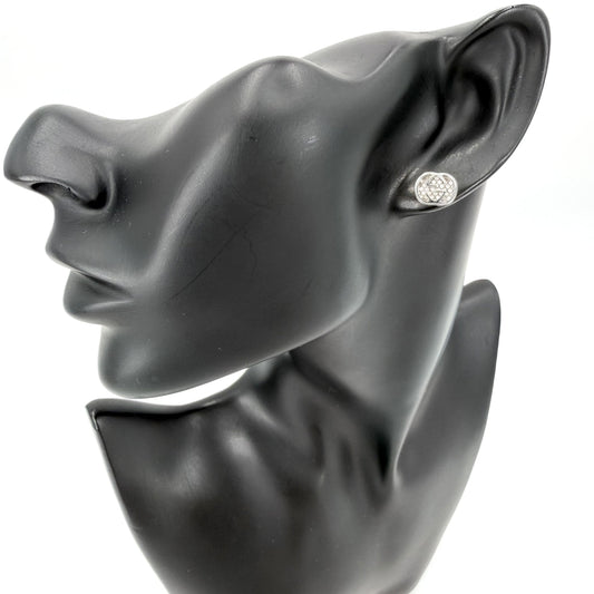 GUCCI グッチ ピアス インターロッキングG アクセサリー ジュエリー 18金WG Au750 K18ホワイトゴールド ダイヤモンド レディース 約4.1g【中古品】
