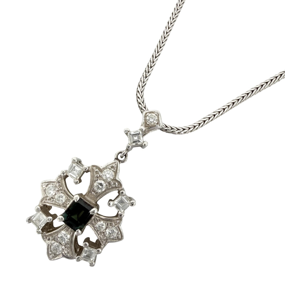 MIKIMOTO ミキモト ネックレス ジュエリー アクセサリー Pt950プラチナ ダイヤモンド0.53ct シルバー レディース 約11.4g【中古品】