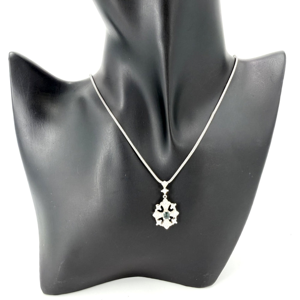 MIKIMOTO ミキモト ネックレス ジュエリー アクセサリー Pt950プラチナ ダイヤモンド0.53ct シルバー レディース 約11.4g【中古品】