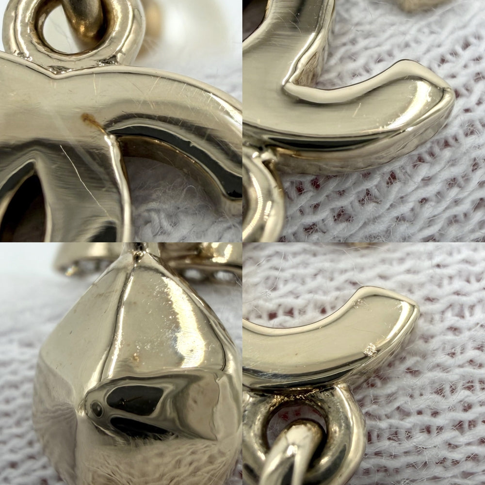 CHANEL シャネル ネックレス ココマーク アクセサリー ハート GP ラインストーン フェイクパール B22B ゴールド レディース 約26.5g 2022年【中古品】