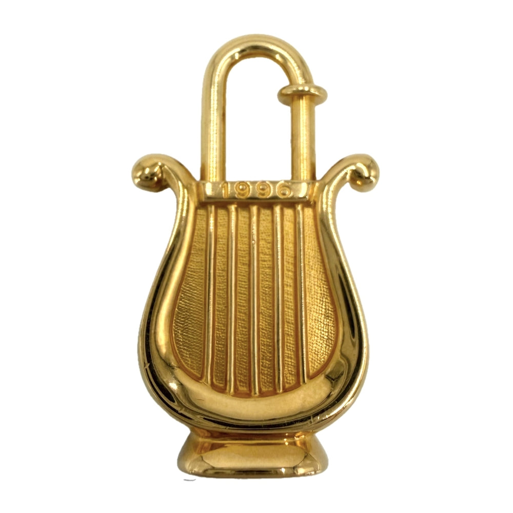 HERMES エルメス 小物 ハープ ANNEE DE LA MUSIQUE カデナ チャーム メンズ レディース ゴールド ユニセックス 約18.5g【中古品】