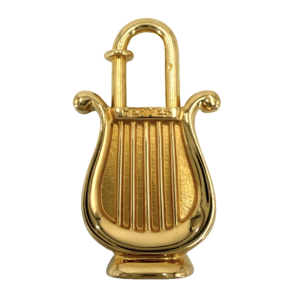 HERMES エルメス 小物 ハープ ANNEE DE LA MUSIQUE カデナ チャーム メンズ レディース ゴールド ユニセックス 約18.5g【中古品】