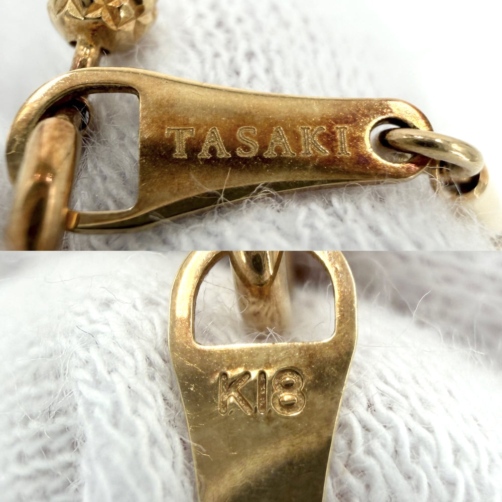 TASAKI タサキ ネックレス アクセサリー ジュエリー 18金 Au750 YG 真珠 K18イエローゴールド ゴールド ホワイト 白 レディース 約20.7g【中古品】