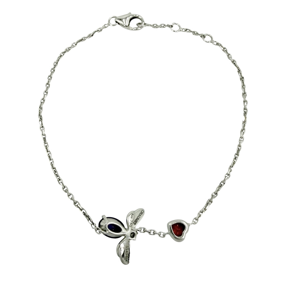 Chaumet ショーメ ブレスレット アトラップ モワ ジュエリー アクセサリー 18金WG Au750 K18ホワイトゴールド ダイヤモンド レディース 約2.4g【中古品】