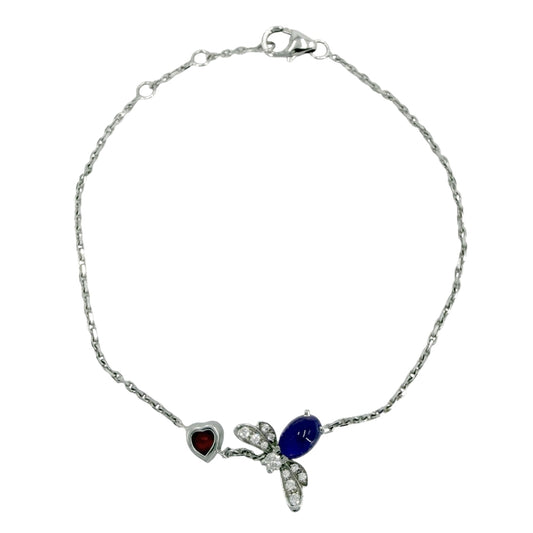 Chaumet ショーメ ブレスレット アトラップ モワ ジュエリー アクセサリー 18金WG Au750 K18ホワイトゴールド ダイヤモンド レディース 約2.4g【中古品】