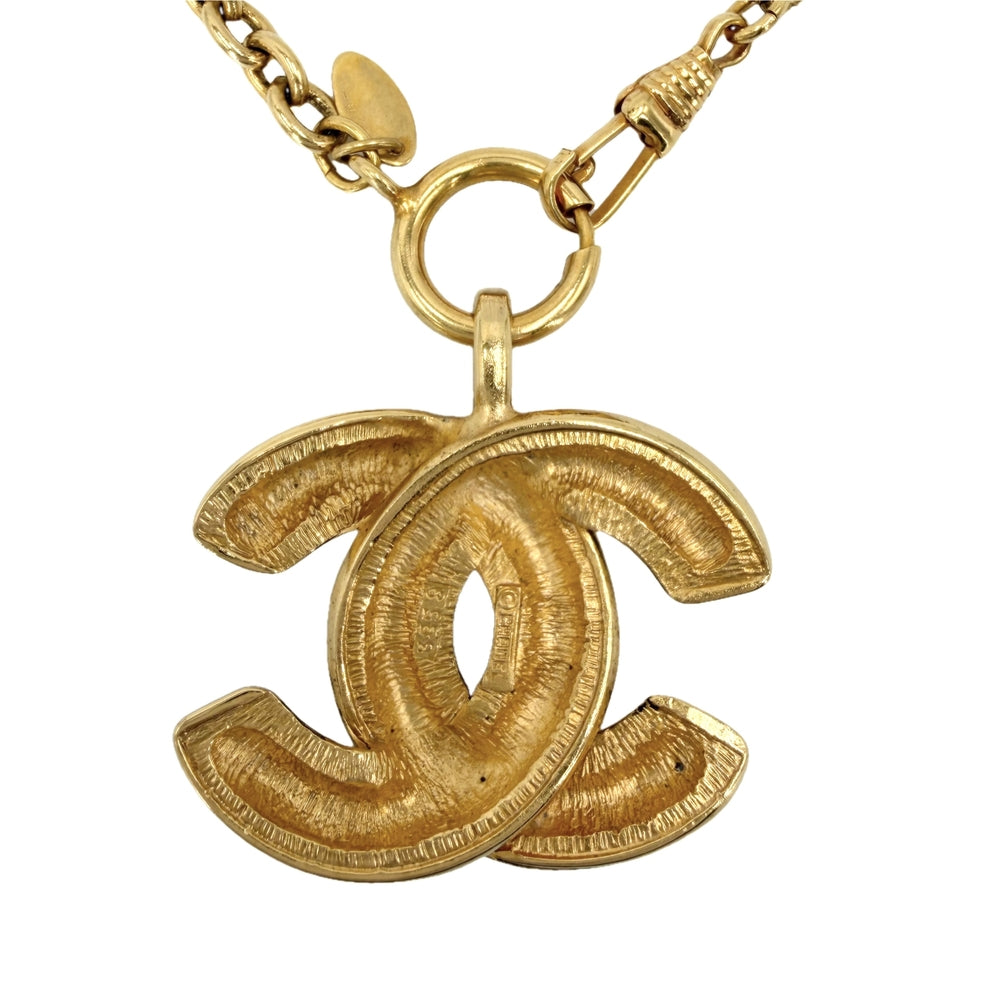 CHANEL シャネル ネックレス マトラッセ ココマーク ロングネックレス アクセサリー GP ゴールド レディース 約66.5g【中古品】