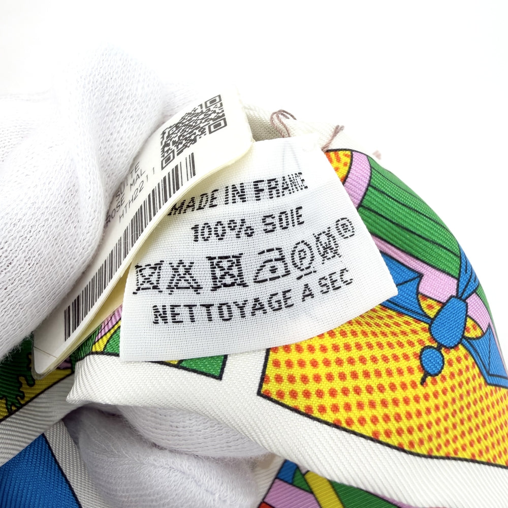 HERMES エルメス スカーフ ツイリー HERMES FACTORY SUITE エルメスファクトリー Twilly ファッションアイテム シルク マルチカラー レディース【中古品】