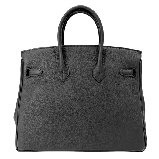 HERMES エルメス ハンドバッグ バーキン25 内縫い G刻印 トゴ ブラック系 ゴールド金具 レディース 2026年【中古品】