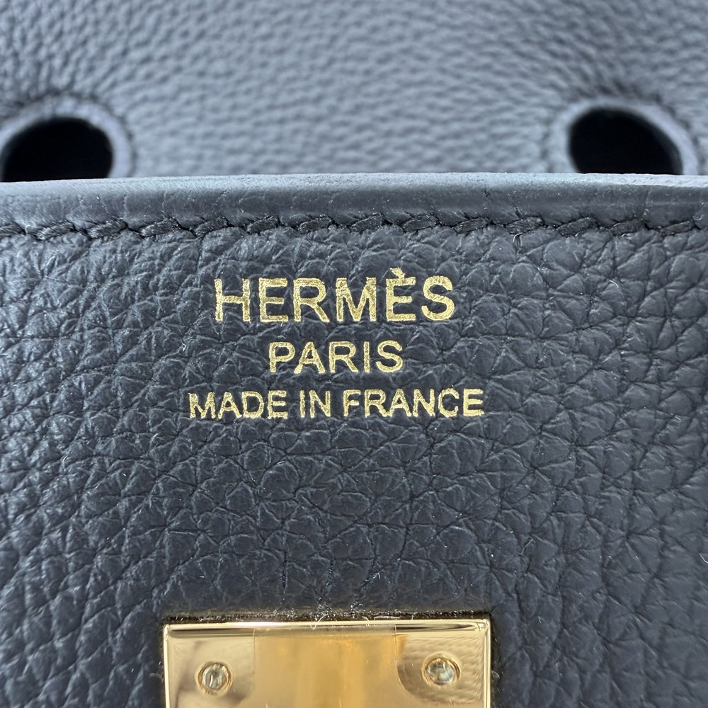 HERMES エルメス ハンドバッグ バーキン25 内縫い G刻印 トゴ ブラック系 ゴールド金具 レディース 2026年【中古品】