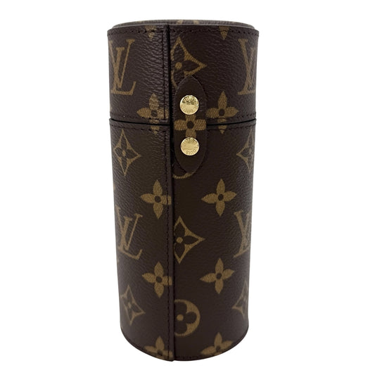 LOUIS VUITTON ルイヴィトン ポーチ モノグラム トラベルケース (200ML) パフュームケース LS0154 PVCコーティングキャンバス ブラウン 茶 ゴールド金具 レディース【中古品】