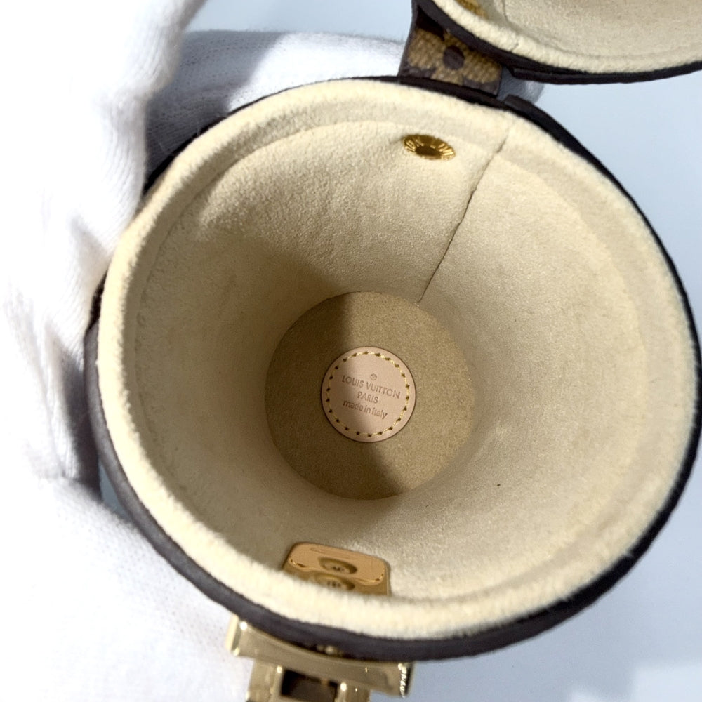 LOUIS VUITTON ルイヴィトン ポーチ モノグラム トラベルケース (200ML) パフュームケース LS0154 PVCコーティングキャンバス ブラウン 茶 ゴールド金具 レディース【中古品】