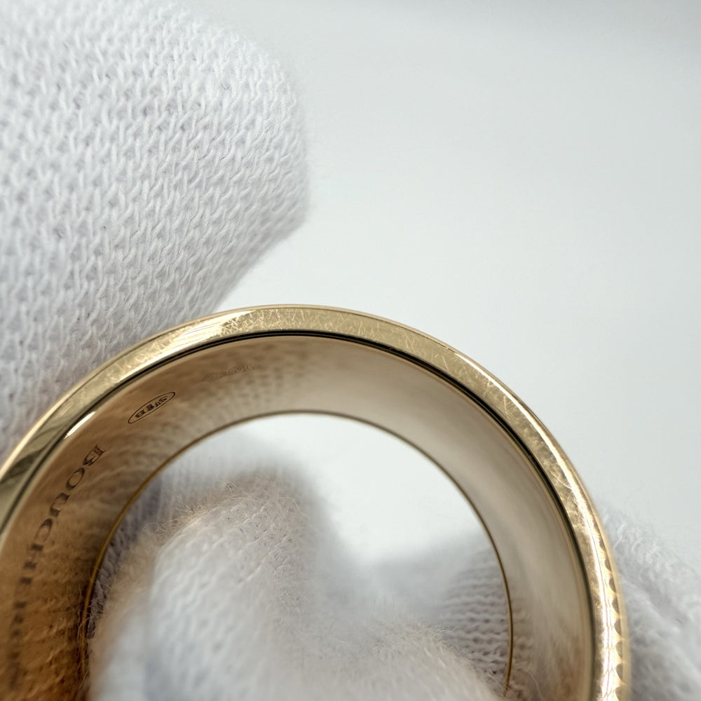 Boucheron ブシュロン 指輪 キャトル クラシックリング ラージ 18金 61サイズ K18イエローゴールド K18ピンクゴールド K18ホワイトゴールド ダイヤモンド 約20.5号 レディース 約15.5g【中古品】
