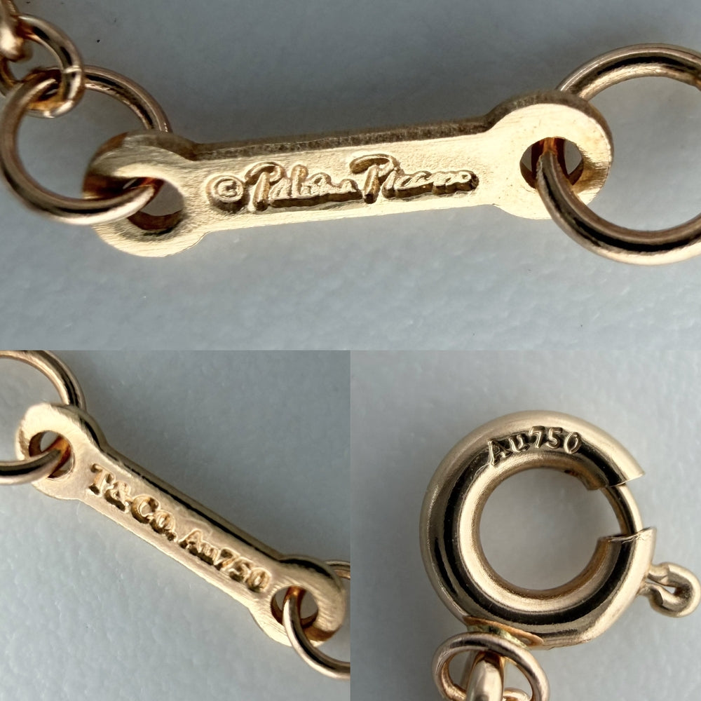 TIFFANY&Co. ティファニー ブレスレット ラビングハート ジュエリー アクセサリー 750 18金PG K18ピンクゴールド ダイヤモンド ピンクゴールド レディース 約1.9g【中古品】
