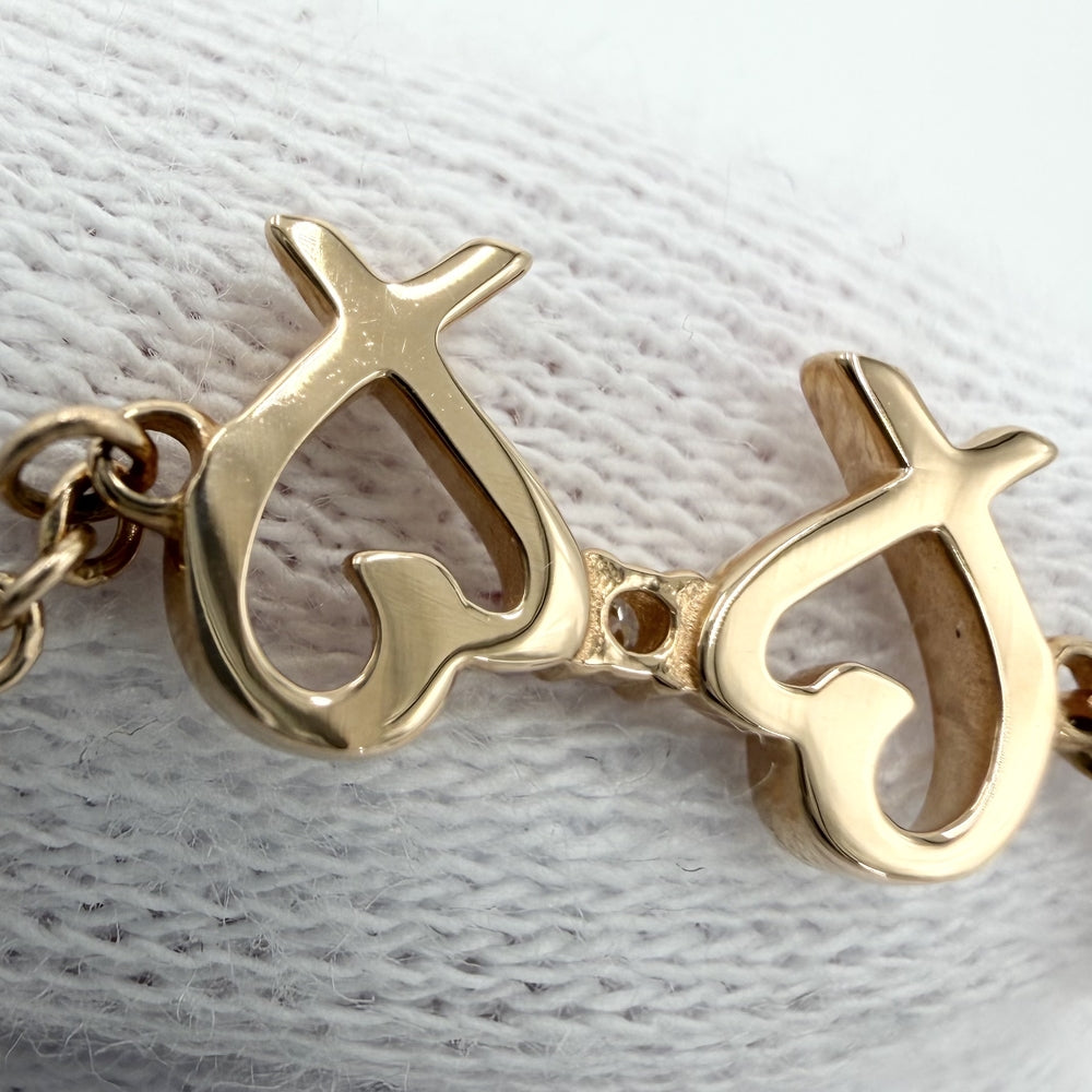 TIFFANY&Co. ティファニー ブレスレット ラビングハート ジュエリー アクセサリー 750 18金PG K18ピンクゴールド ダイヤモンド ピンクゴールド レディース 約1.9g【中古品】