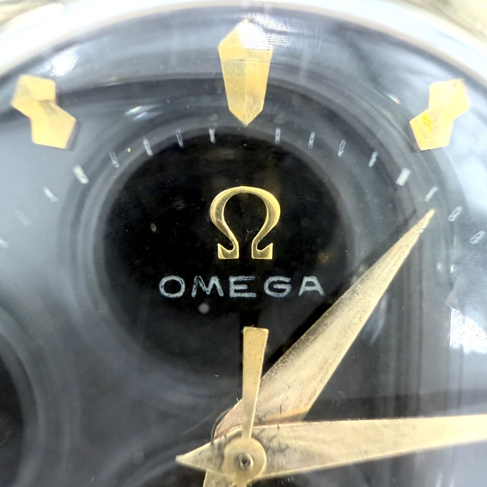 OMEGA オメガ 腕時計 MT 14金 750 PX6553 C48618 手巻き レザー K14ゴールド ブラウン 茶 メンズ【中古品】