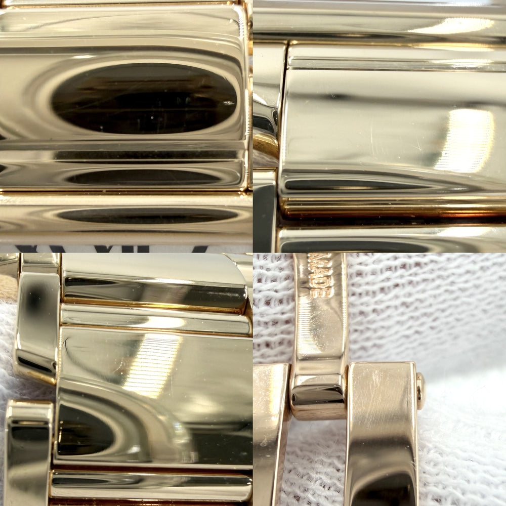 CARTIER カルティエ 腕時計 ダイヤベゼル タンクフランセーズSM QZ ウォッチ TANK FRANCAISE 750 18金 cal.2385 2385 クオーツ K18イエローゴールド ダイヤモンド ゴールド レディース【中古品】