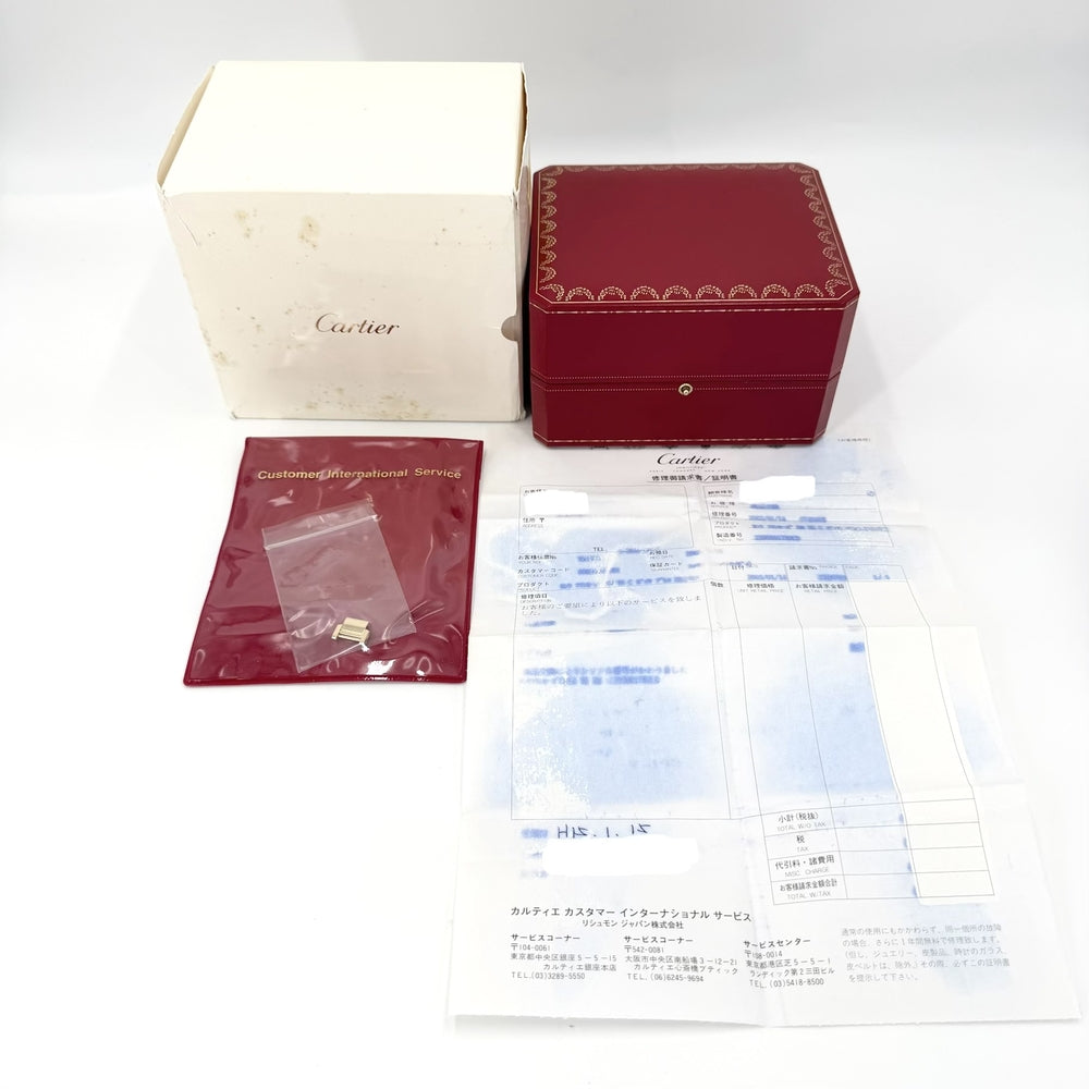 CARTIER カルティエ 腕時計 ダイヤベゼル タンクフランセーズSM QZ ウォッチ TANK FRANCAISE 750 18金 cal.2385 2385 クオーツ K18イエローゴールド ダイヤモンド ゴールド レディース【中古品】