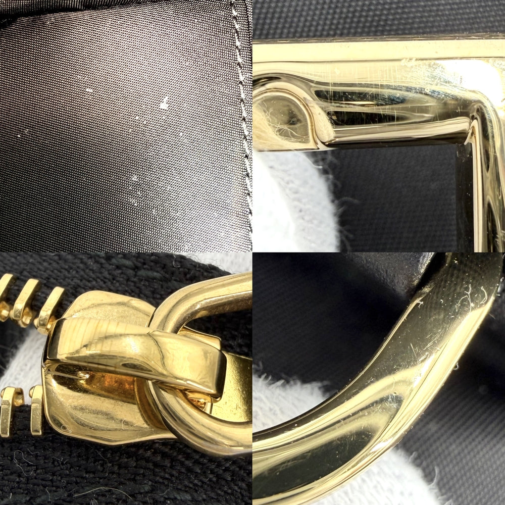 PRADA プラダ ショルダーバッグ エクスプローラ Re-Nylon トライアングルロゴ ナイロン レザー ブラック 黒 ゴールド金具 レディース【中古品】