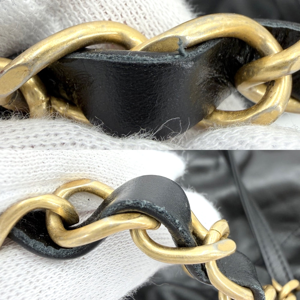 CHANEL シャネル ショルダーバッグ シャネル22 チェーンショルダーバッグ AS3261 レザー ブラック 黒 ゴールド金具 レディース【中古品】
