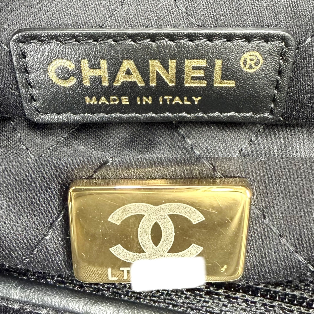 CHANEL シャネル ショルダーバッグ シャネル22 チェーンショルダーバッグ AS3261 レザー ブラック 黒 ゴールド金具 レディース【中古品】