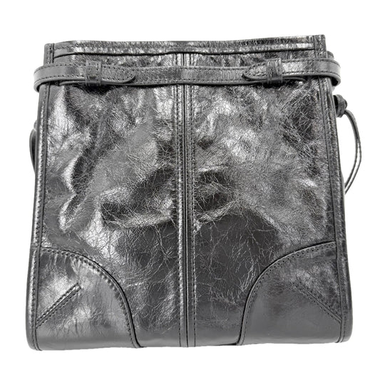 PRADA プラダ ショルダーバッグ ボニー トライアングルロゴ ポシェット 1BH229 レザー ブラック 黒 ゴールド金具 レディース【中古品】