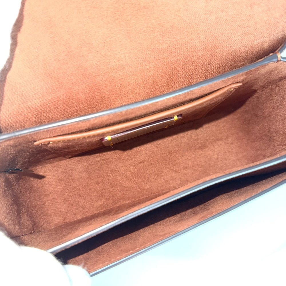 COACH コーチ ハンドバッグ ストゥディオ ショルダーバッグ 19 ウィズパッチ CA136 レザー ブラウン 茶 マルチカラー ゴールド金具 レディース【中古品】