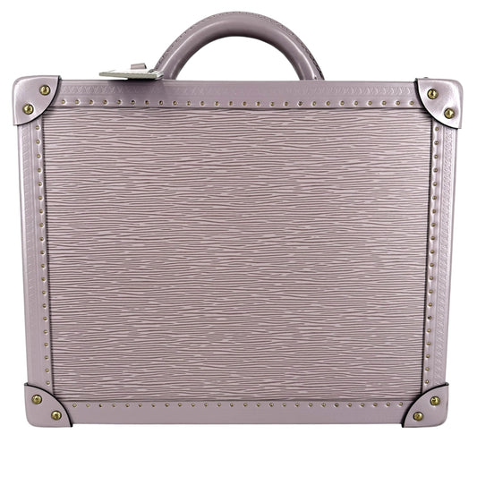 LOUIS VUITTON ルイヴィトン トランク コトヴィル35 スペシャルオーダー エピレザー パープル 紫
 ゴールド金具 レディース【中古品】