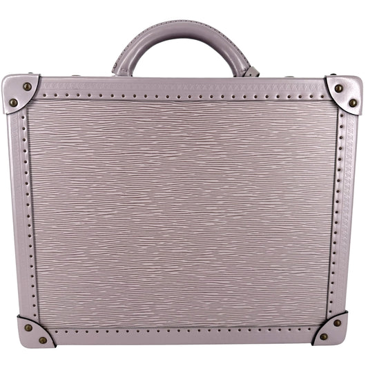 LOUIS VUITTON ルイヴィトン トランク コトヴィル35 スペシャルオーダー エピレザー パープル 紫
 ゴールド金具 レディース【中古品】