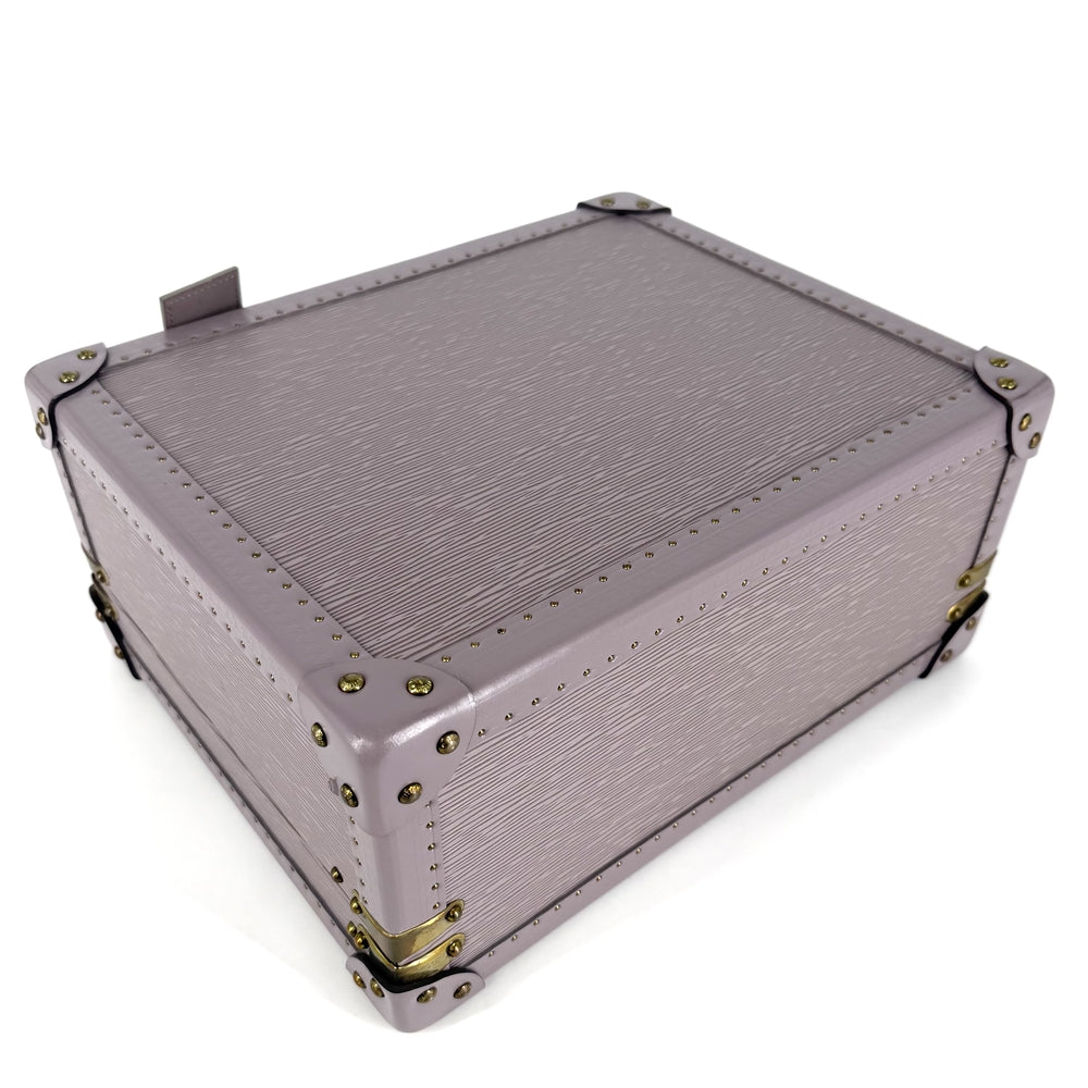 LOUIS VUITTON ルイヴィトン トランク コトヴィル35 スペシャルオーダー エピレザー パープル 紫
 ゴールド金具 レディース【中古品】