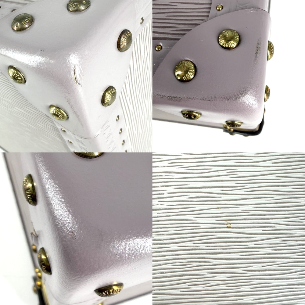 LOUIS VUITTON ルイヴィトン トランク コトヴィル35 スペシャルオーダー エピレザー パープル 紫
 ゴールド金具 レディース【中古品】