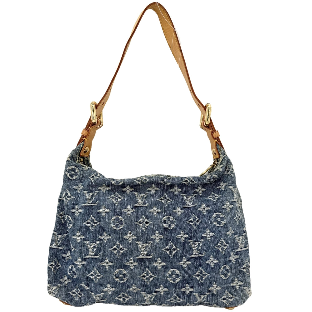 LOUIS VUITTON ルイヴィトン ショルダーバッグ バギーPM ハンドバッグ M95049 モノグラムデニム ブルー 青 ゴールド金具 レディース【中古品】