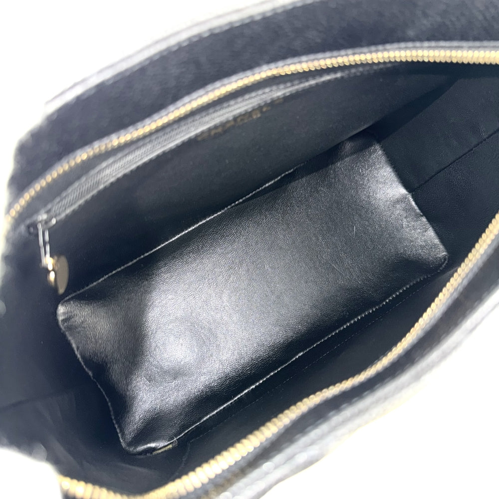 CHANEL シャネル トートバッグ マトラッセ 復刻トート ココマーク A01804 キャビアスキン ブラック 黒 ゴールド金具 レディース【中古品】