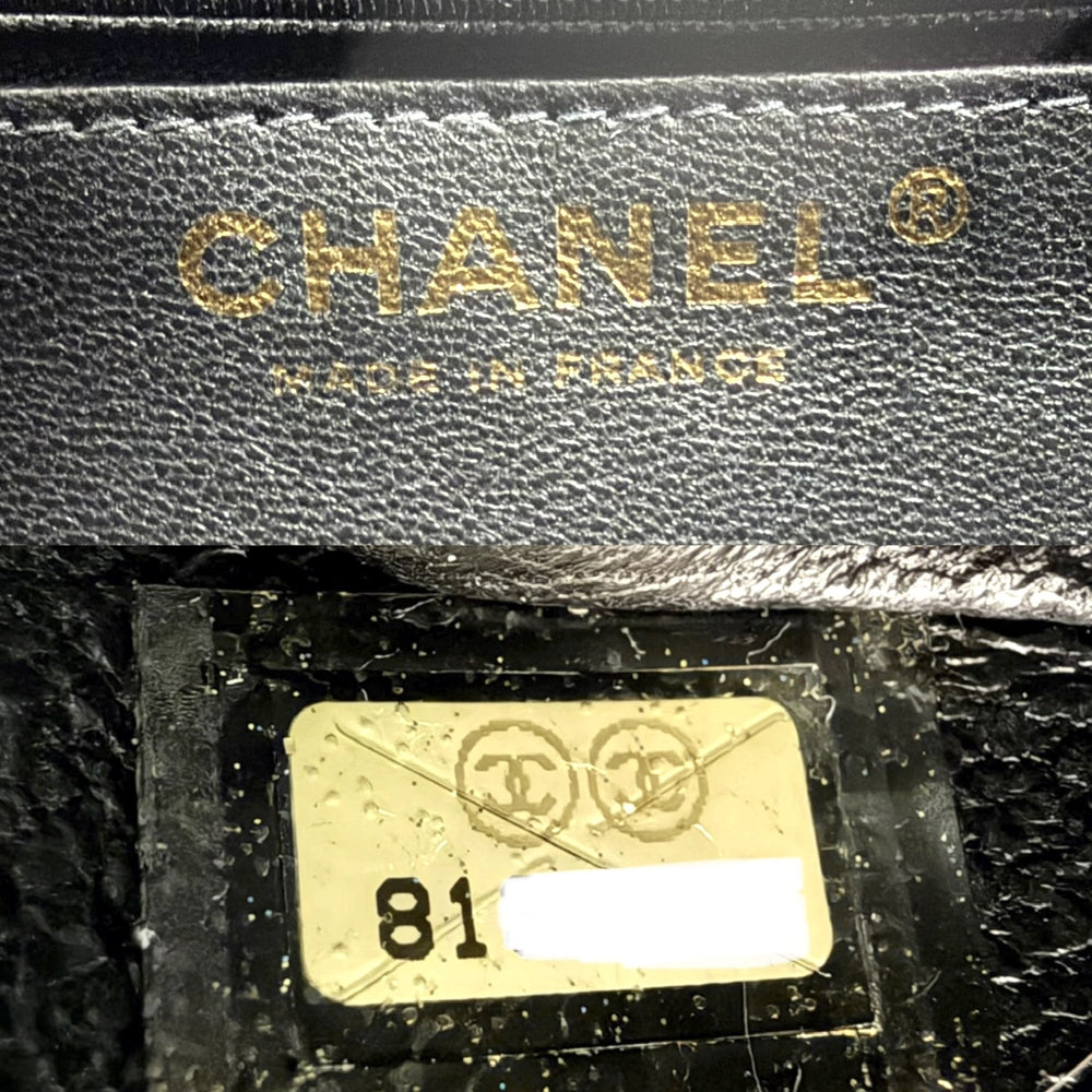 CHANEL シャネル トートバッグ マトラッセ 復刻トート ココマーク A01804 キャビアスキン ブラック 黒 ゴールド金具 レディース【中古品】
