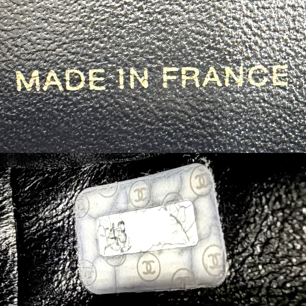 CHANEL シャネル トートバッグ マトラッセ ココマーク ターンロック キャビアスキン ブラック 黒 ゴールド金具 レディース【中古品】