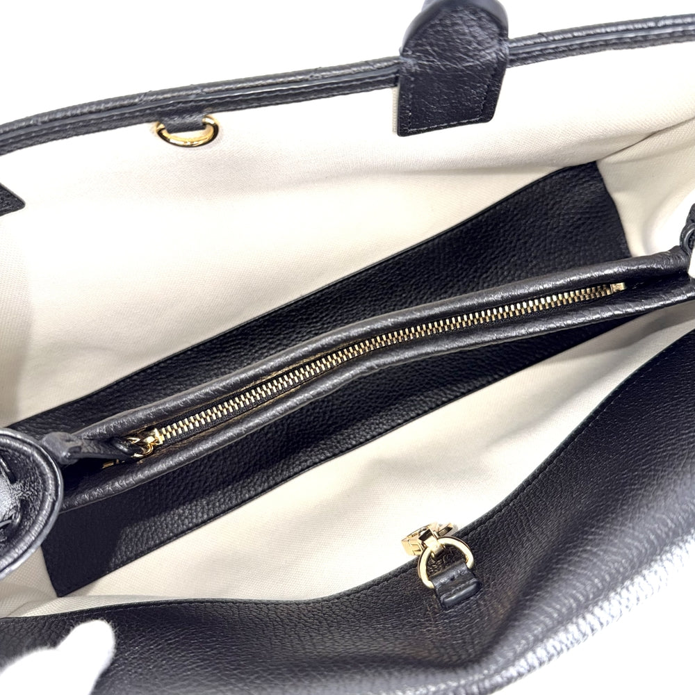 CHANEL シャネル トートバッグ スモール ショッピングバッグ ココマーク グレインド カーフスキン ブラック 黒 ゴールド金具 レディース【中古品】